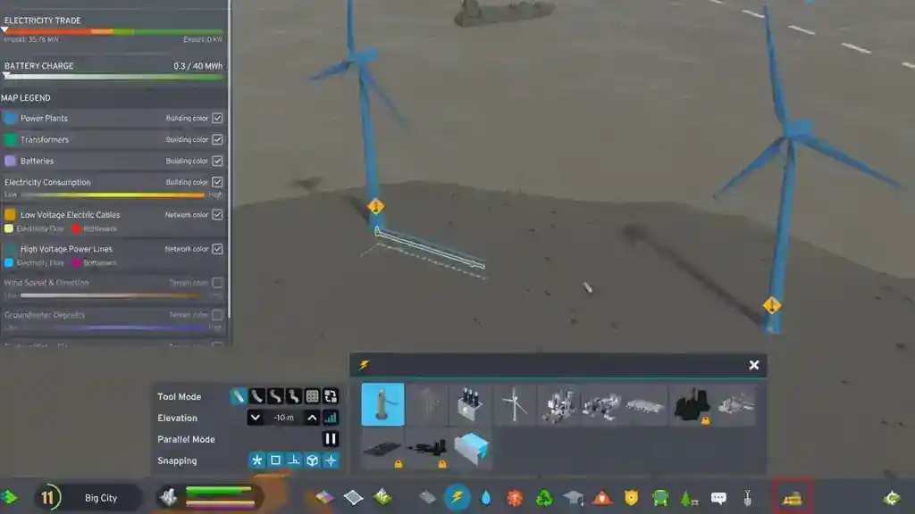  Как удалить электрические кабели и линии электропередачи в Cities Skylines 2 