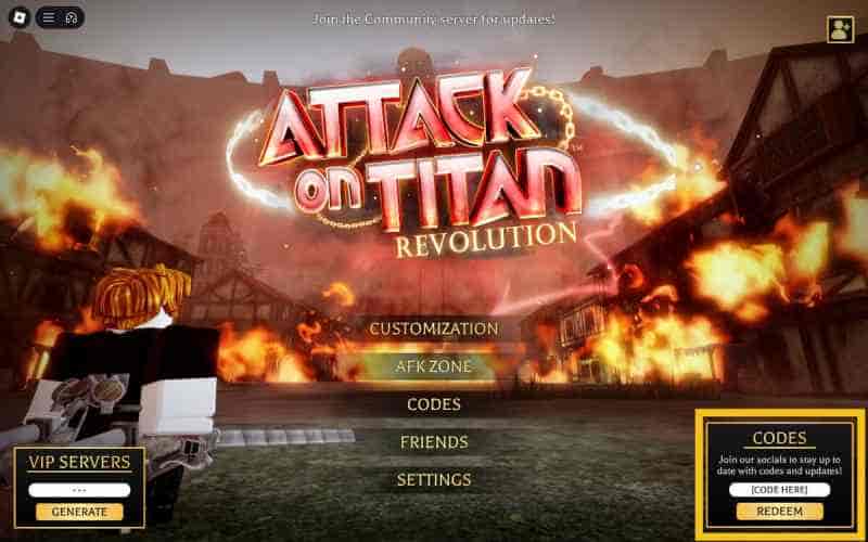 Коды Attack on Titan Revolution (март 2025 г., обновляется ежедневно)